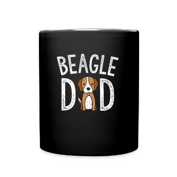 Beagle-Vati Beagle-Liebhaber-Geschenke Lustiges Hundevati-Haustier Te - Tasse einfarbig - Schwarz - Vorne