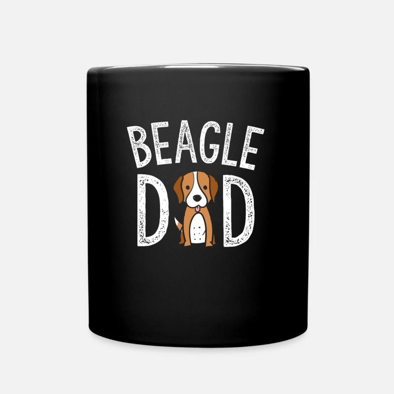 Beagle-Vati Beagle-Liebhaber-Geschenke Lustiges Hundevati-Haustier Te - Tasse einfarbig - Schwarz