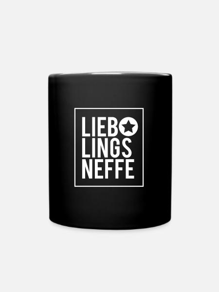 Lieblings Neffe Geschenk Onkel Tante Beste Freunde - Tasse einfarbig - Schwarz