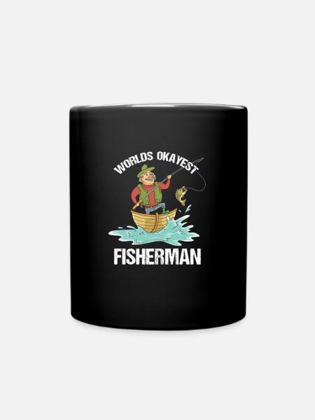 Fishing gift fish fish funny carp - Full Colour Mug - black