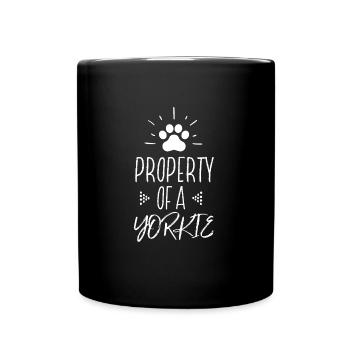 Property Of a Yorkie - Full Colour Mug - black - Front