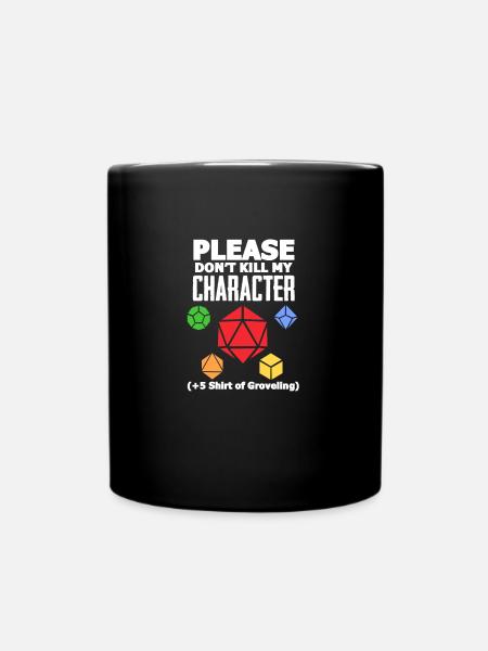 D20 - Mug uni - noir