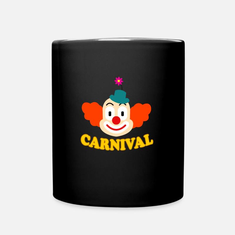Fasching Karneval - Tasse einfarbig - Schwarz