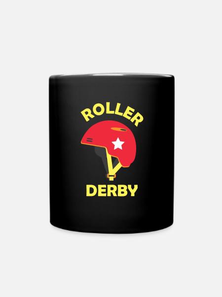 Roller derby - Full Colour Mug - black