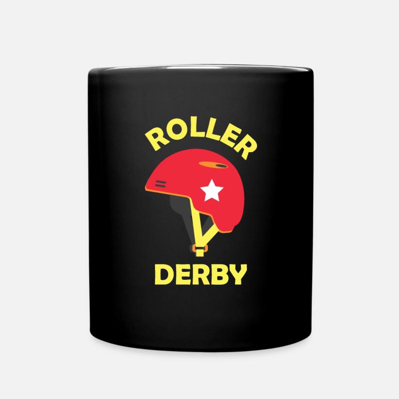 Roller Derby - Tasse einfarbig - Schwarz