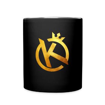 K - Tasse einfarbig - Schwarz - Vorne