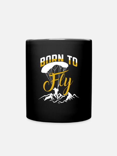 parapente - Mug uni - noir