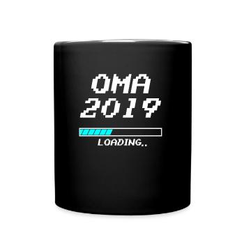 Grandma 2019 Chargement Chargement Barre de chargement Pixels Cadeaux - Mug uni - noir - Devant