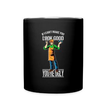 Barber Shop Idée de cadeau - Mug uni - noir - Devant