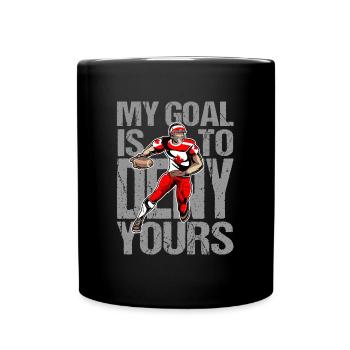 Canada Football Geschenkidee - Tasse einfarbig - Schwarz - Vorne