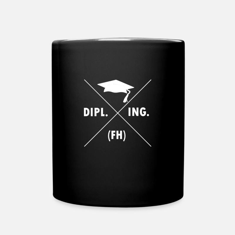 Diplom Ingenieur Maschinenbau - Tasse einfarbig - Schwarz