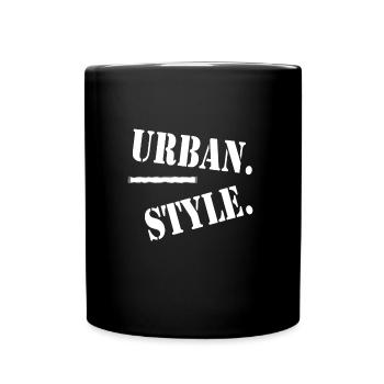 Urban Style - Tasse einfarbig - Schwarz - Vorne
