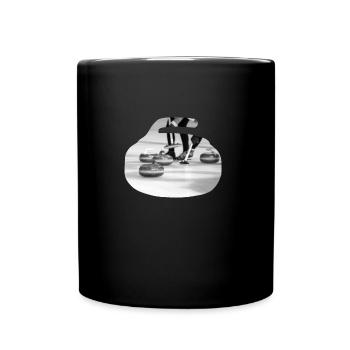 Curling curling stone - Full Colour Mug - black - Front
