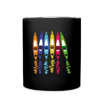 canoë kayak - Mug uni - noir - Devant