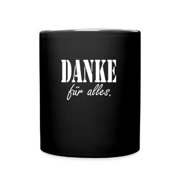 Thank you for everything - Full Colour Mug - black - Front