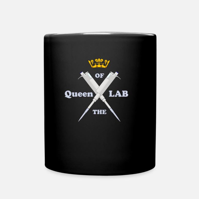 Königin des Labors -Wissenschafts Nerd - Tasse einfarbig - Schwarz