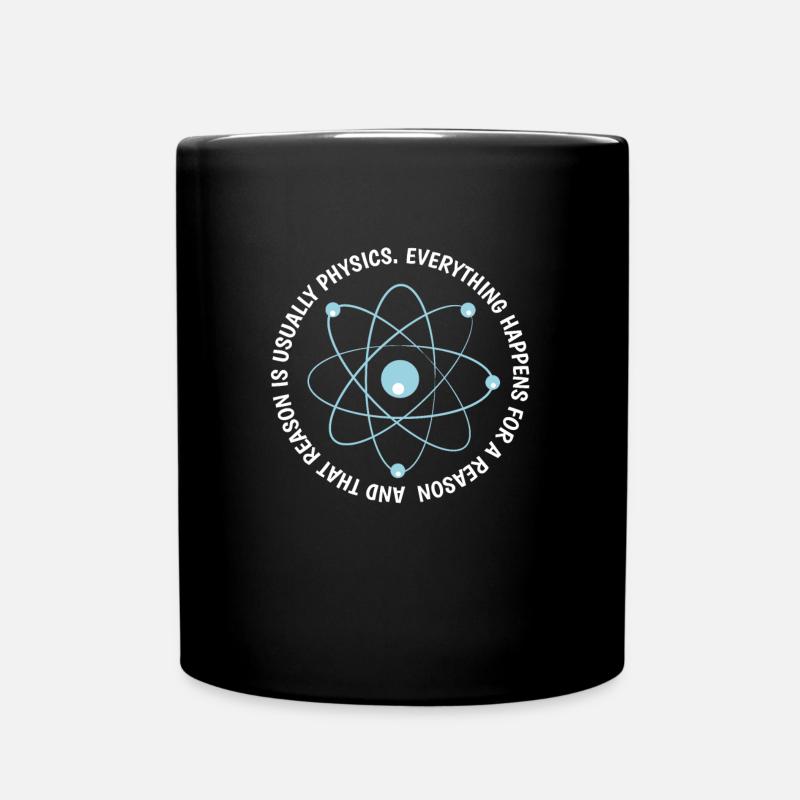 Wissenschaft Physik Magie Religion lustig Geschenk - Tasse einfarbig - Schwarz