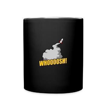 Rakete Weltraum Raum Mars Weltall Weltraum Galaxy - Tasse einfarbig - Schwarz - Vorne
