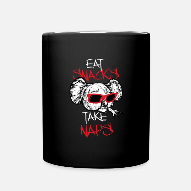 Koala Australien lustiges Geschenk - Tasse einfarbig - Schwarz