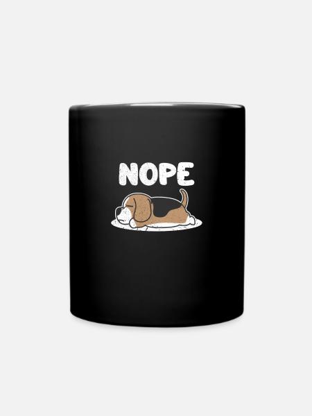 beagle - Full Colour Mug - black