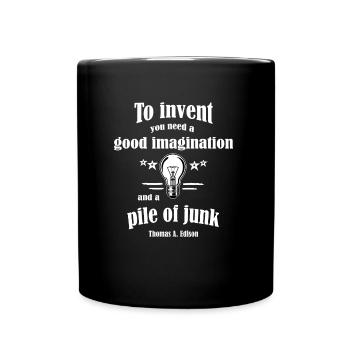 Inventor - imagination - Full Colour Mug - black - Front
