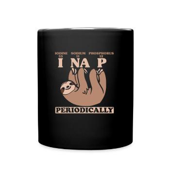Sleeping gift sloths forests rest - Full Colour Mug - black - Front