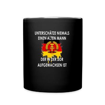 GDR Birthday Old Funny Saying Gift Ossi - Full Colour Mug - black - Front