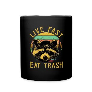 Fast food raton laveur - Mug uni - noir - Devant