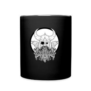 Odin norse viking warrior odin thor barbar - Tasse einfarbig - Schwarz - Vorne