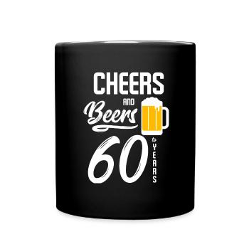 Bière anniversaire - Mug uni - noir - Devant