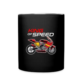 Superbike Racer King Of Speed Geschenkidee - Tasse einfarbig - Schwarz - Vorne