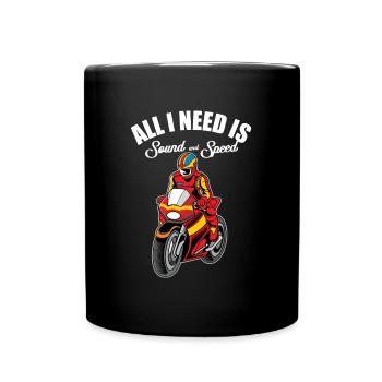 Super Bike World Competition Geschenkidee - Tasse einfarbig - Schwarz - Vorne