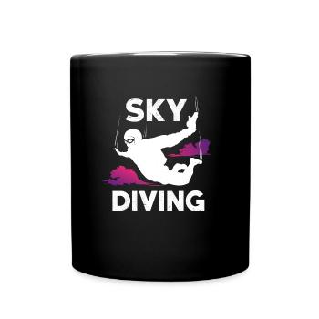 Skydiving skydiving - Full Colour Mug - black - Front