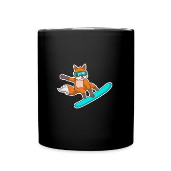 Fox Snowboard Gift Snowboarder - Mug uni - noir - Devant