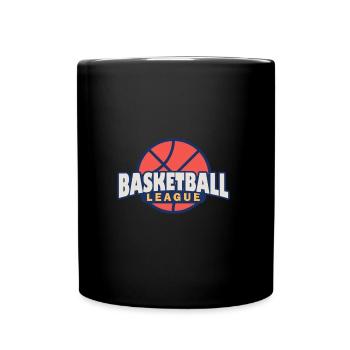 Basketball - Tasse einfarbig - Schwarz - Vorne
