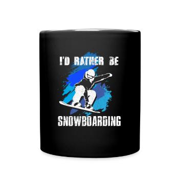 Snowboarder - Snowboarding - Snowboarding - Full Colour Mug - black - Front