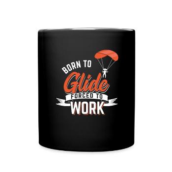 paragliding - Tasse einfarbig - Schwarz - Vorne