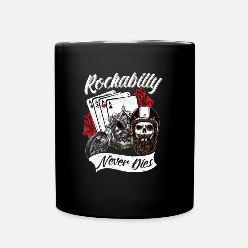 Rockabilly ne fait jamais ça - Mug uni - noir