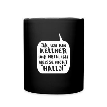 Serveur Gastronomie gastrotã ique drôle cadeau - Mug uni - noir - Devant
