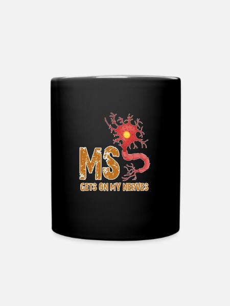 Multiple sclerosis design - Full Colour Mug - black