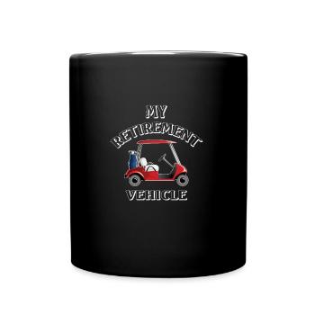 Véhicule de retraite - Mug uni - noir - Devant