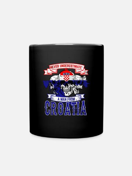 Croatie - Mug uni - noir