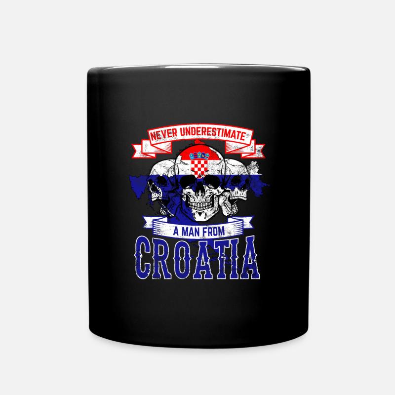 kroatien - Tasse einfarbig - Schwarz