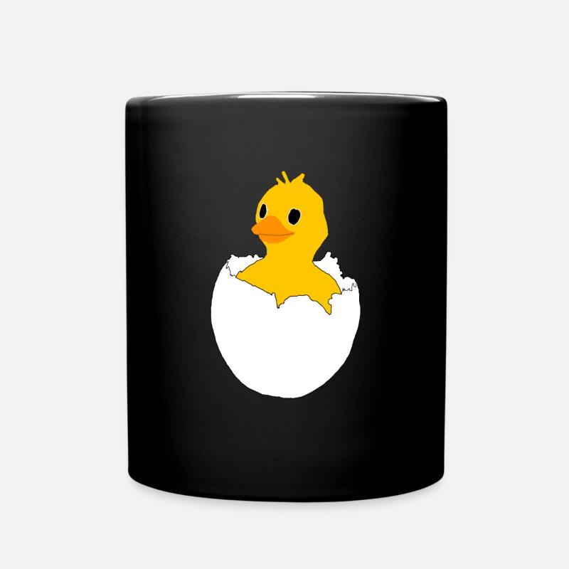 Küken Frohe Ostern Osterhase - Tasse einfarbig - Schwarz