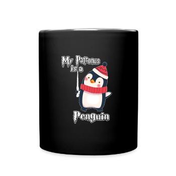 Patronus Pingouin - Mug uni - noir - Devant