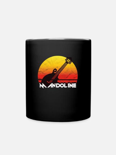 MANDOLINE GUITAR SUNSET GIFT - Mug uni - noir