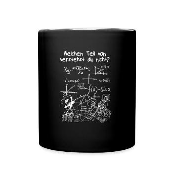 Quelle partie mathématique mathématique physique comprend - Mug uni - noir - Devant