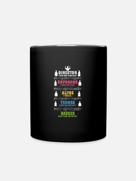 T-shirt de chef d'orchestre ou pour chef de choeur - Mug uni - noir