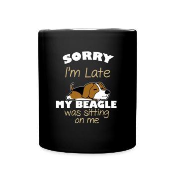 beagle - Mug uni - noir - Devant