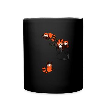 red panda - Full Colour Mug - black - Front